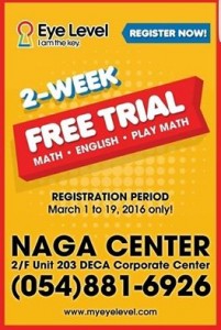 Eye Level Learning Center Free 2 Week Trial