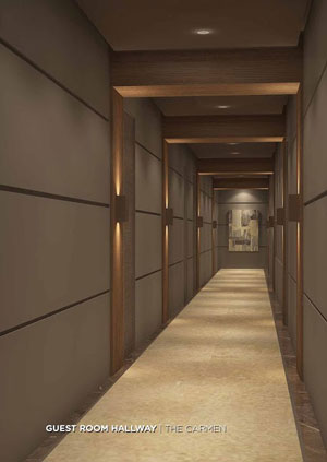the carmen hotel naga guest room hallway