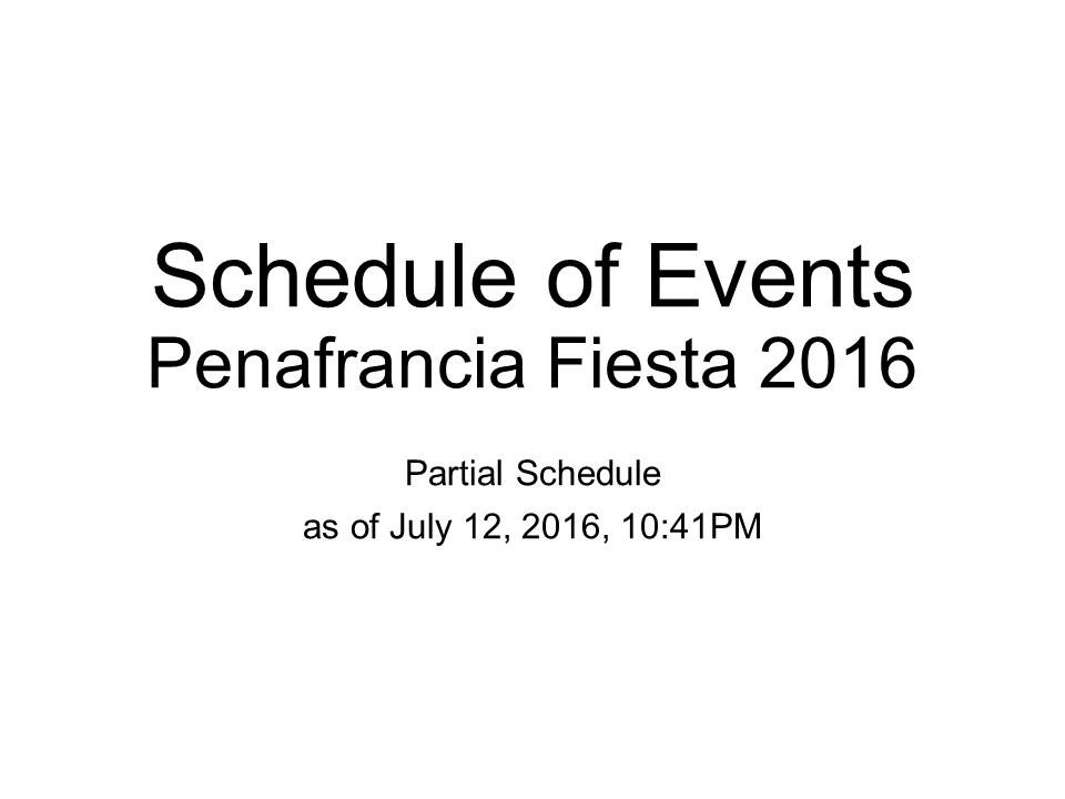 Peñafrancia Fiesta 2016 Schedule_p1