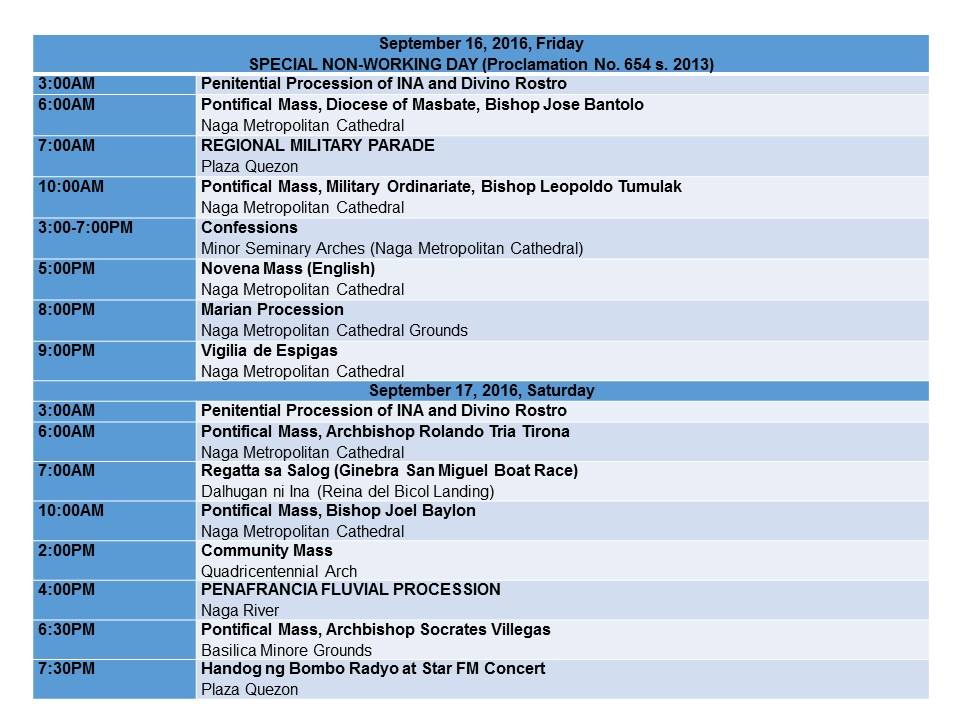 Peñafrancia Fiesta 2016 Schedule_p6