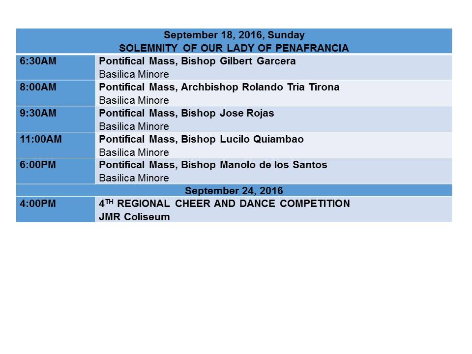 Peñafrancia Fiesta 2016 Schedule_p7