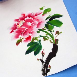 Chinese peony painting