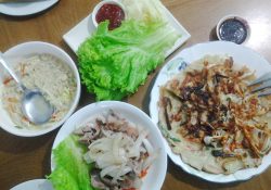 Samgyeopsal and Seafood Pancake - MannA Korean Food