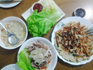 Samgyeopsal and Seafood Pancake - MannA Korean Food