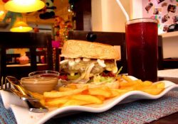 Angus Beef Tower Burger - Bear Cups Patisserie