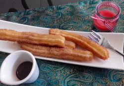 Churros with Choco Dip - Grateful Cafe