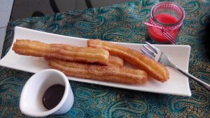 Churros with Choco Dip - Grateful Cafe