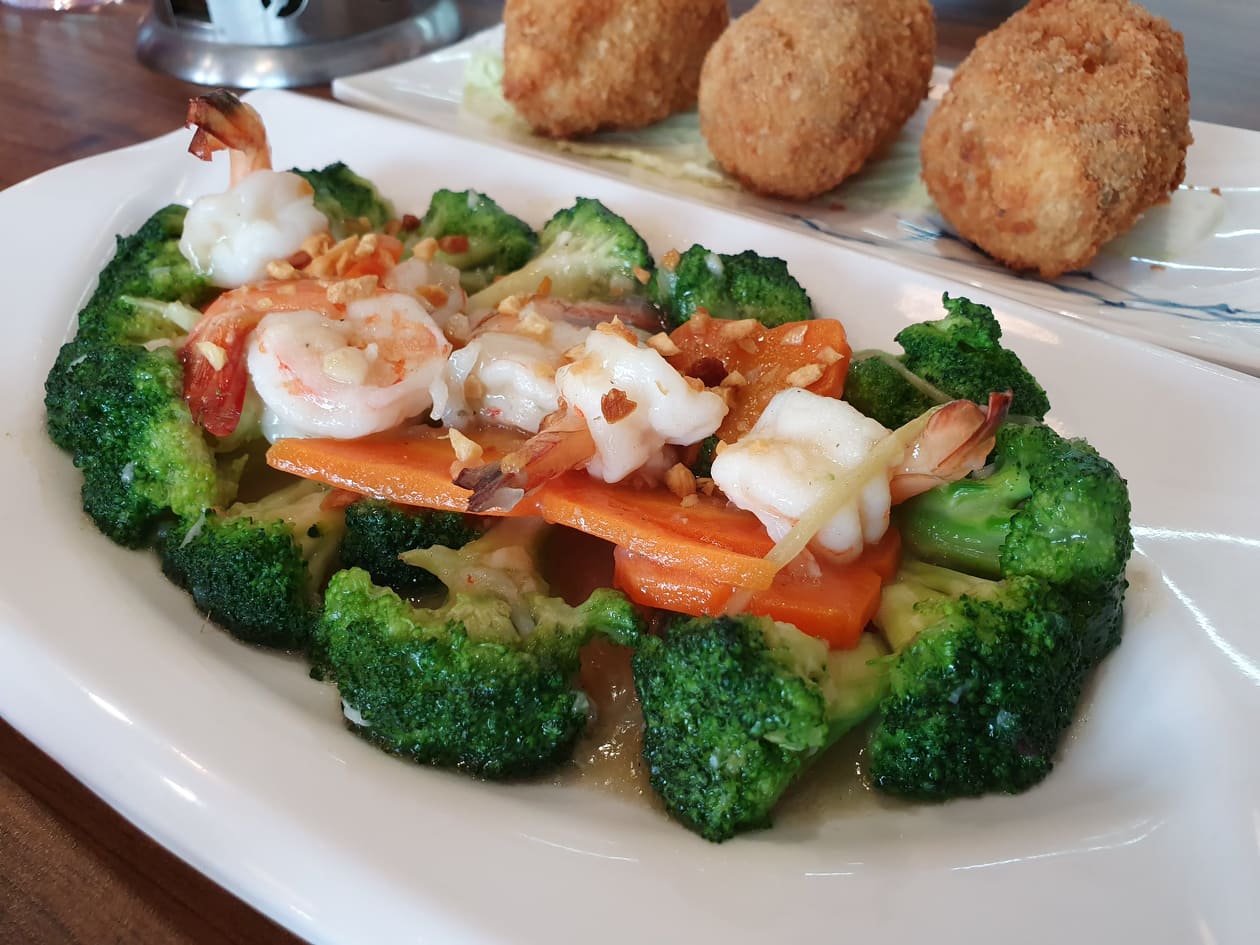 broccoli with shrimp