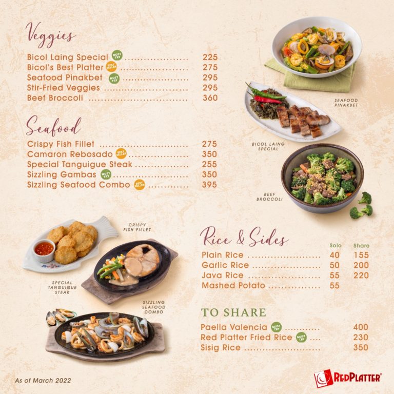 Red Platter Home of the Best KareKare in Naga City