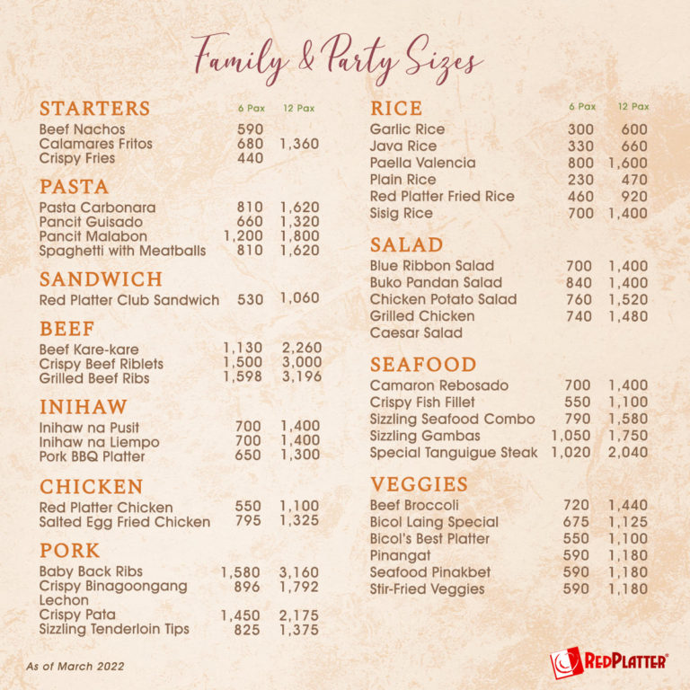 Red Platter Home of the Best KareKare in Naga City