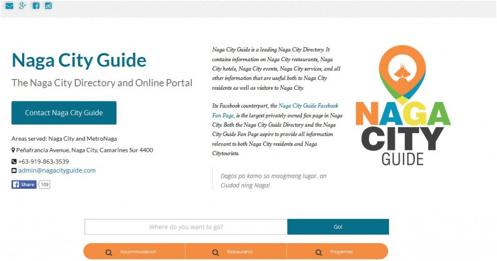 Naga City Guide Website